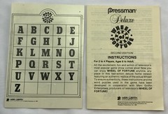 1986 Deluxe Wheel of Fortune Game 2nd Edition by Pressman Complete Great Cond