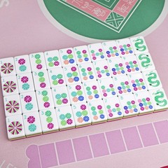 American Mahjong Game Set, 160 New Royal Rose Red Layered Mahjong