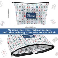 Mahjong Carrying Case Bag for Tiles and Racks 24x13x4.7 Inch American Set