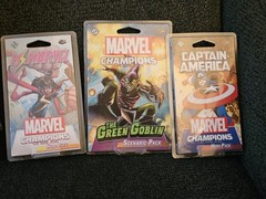 Marvel Champions Base Game w/ Scenario Pack & 2 Hero Packs – SEALED! BRAND NEW!