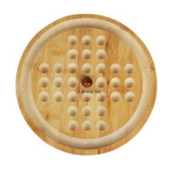 TOWO 2-in-1 Solitaire Labyrinth Board Game, Marble Maze Balancing Toy