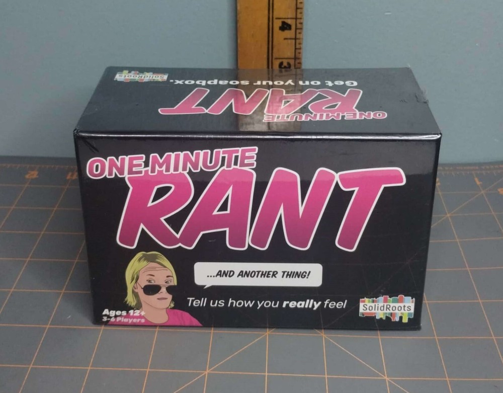 Solid Roots One Minute Rant Family Game New In Box Sealed