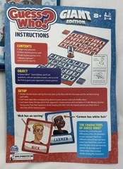 Giant Guess Who Game Hasbro Complete Great Condition FREE SHIPPING