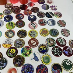Vintage 1990’s Huge Lot Of Pogs 211 Plus Cases Holographic Lenticular Disney