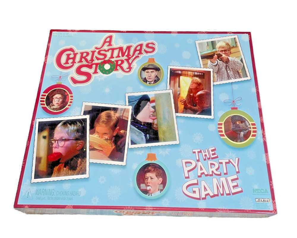Warner Bros Christmas Story The Party Game NECA Wiz Kids Open Box Complete READ*