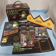 Boss Monster Collectors Box, 2 Expansions, 3 Play Mats, 1 Crown, Original Box