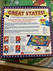 Great States Board Game Complete By Game Zone NEW