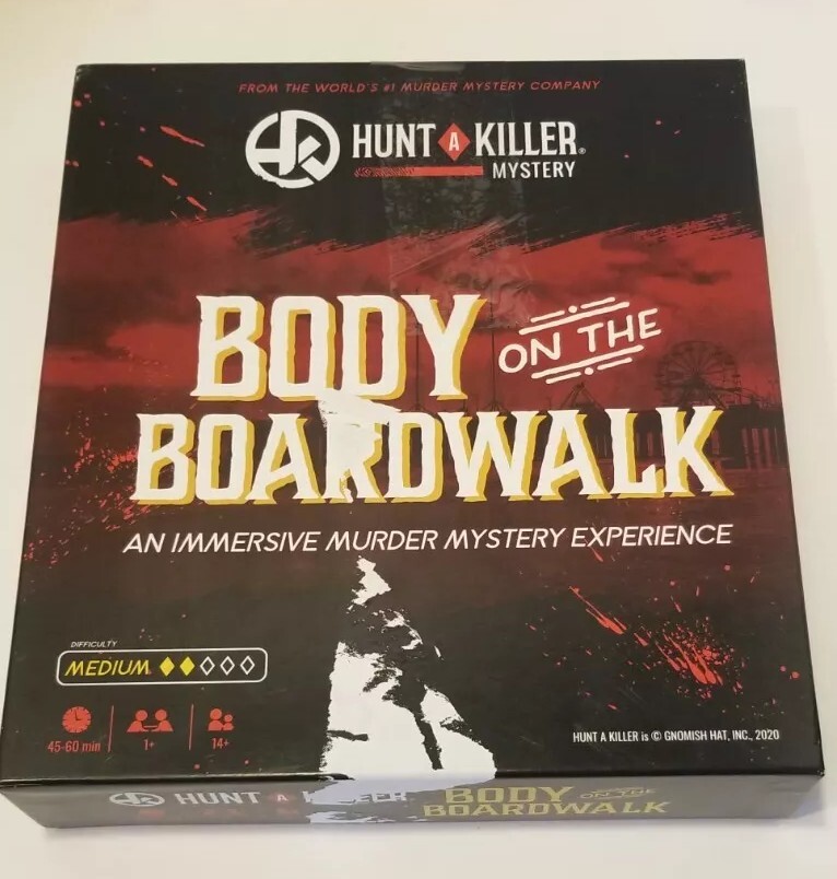 Hunt a Killer Body on the Boardwalk Complete Murder Mystery Game 2021 New Opened