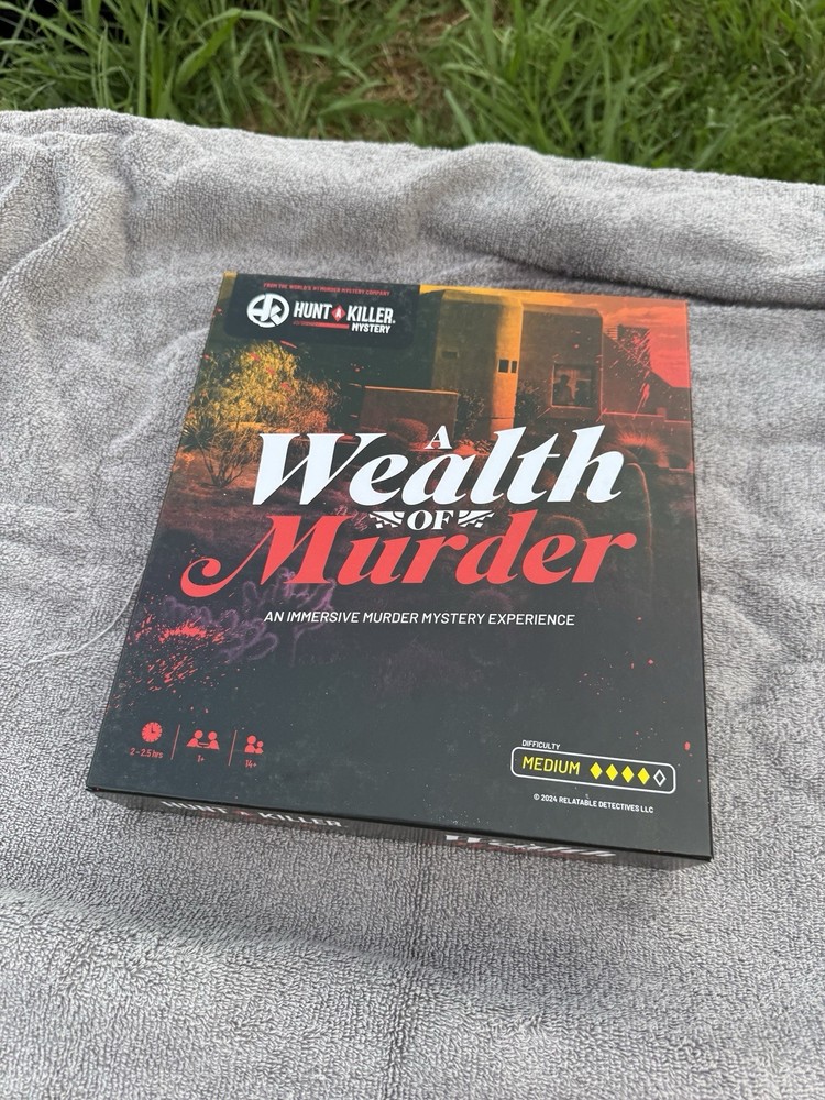 Hunt A Killer A Wealth of Murder Game Unisex OS Black New Immersive Mystery
