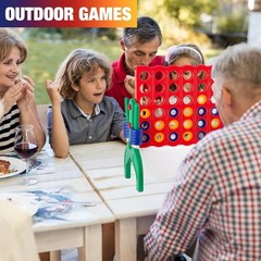 1.9 Feet Giant 4-In-A-Row Game Set for Kids & Adults Outdoor Indoor Yard Fami…