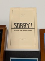 SORRY! Vintage Game Collection – Wooden Wood Box Bookshelf Edition Board Game⬅️