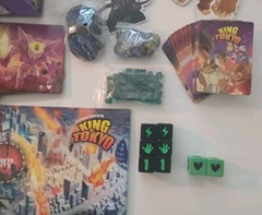KING of TOKYO Board Game IELLO Richard Garfield 2014 – COMPLETE EXCELLENT