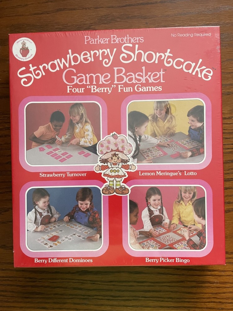 Parker Brothers Strawberry Shortcake Game Basket NEW Sealed-Vintage 1981