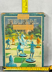 Vintage 3M Bookshelf Game FEUDAL Complete Strategy Board Game 1967