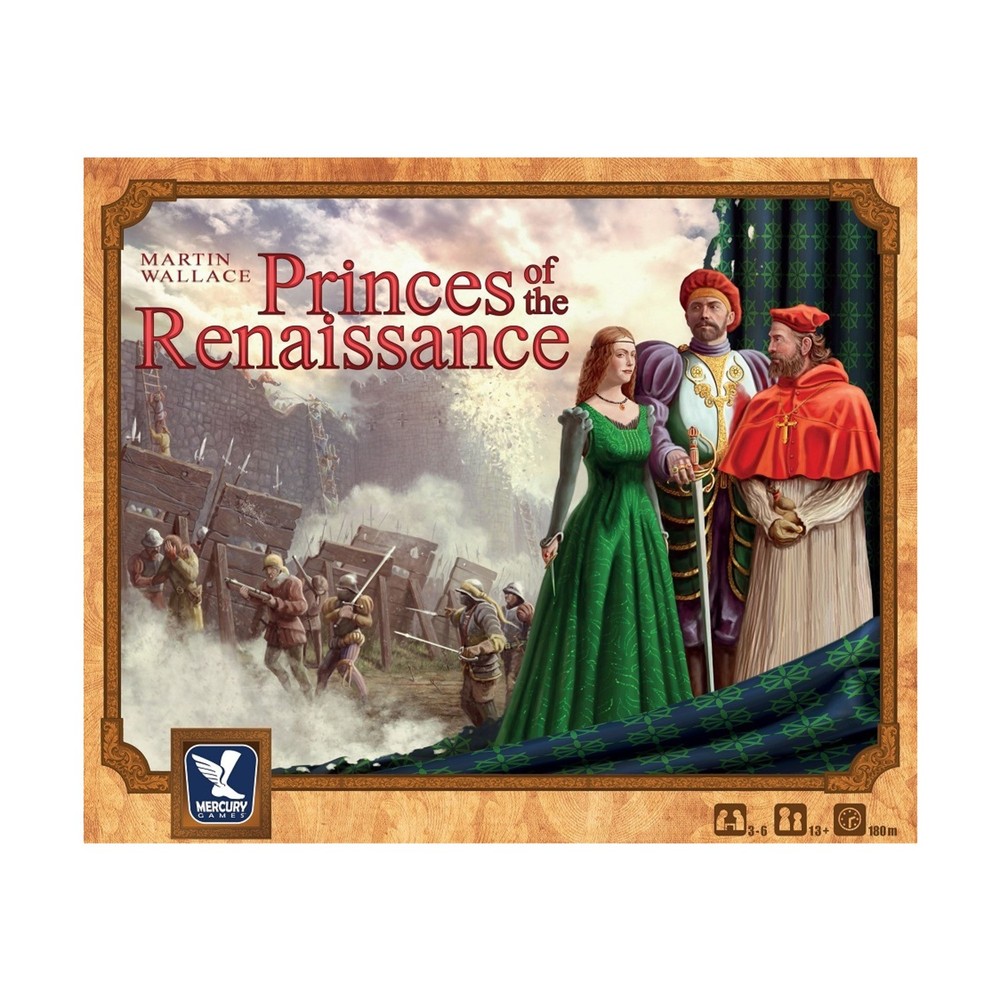 Mercury Boardgame Princes of the Renaissance (2nd) Box VG+/NM