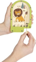 small foot Mini Flipper Löwe aus Holz, Pinball-Spiel, Geschicklichkeitsspiel, fü