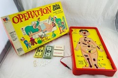 1965 Operation Game by Milton Bradley Complete/Works in Very Good Cond FREE SHIP