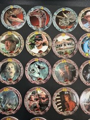 Lot of 32 Pogs Jurassic Park From 1993 SkyCaps by Skybox