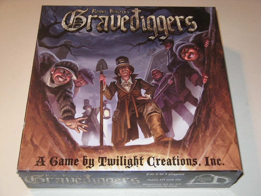Gravediggers Reiner Knizia Twilight Creations cemetery plunder board game