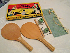 Antique Playtime Table Tennis No.1125 1931 Jack Pressman Co. #2775 Box Bottom LN