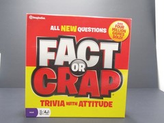 Fact Or Crap Trivia With Attitude Game Adult Age1 2 + 3 to 8 Players Used