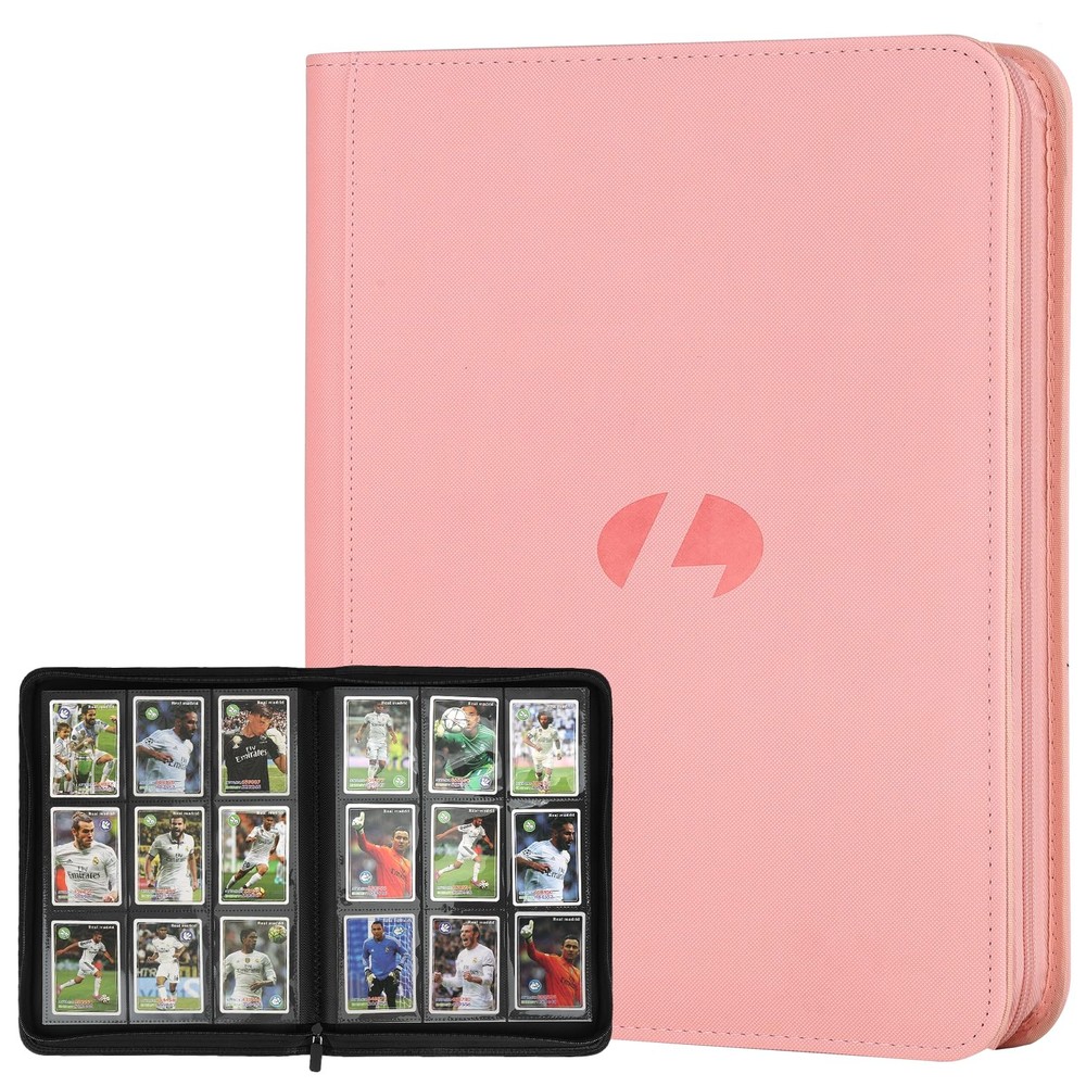 Trading Card Binder, Premium 9-Pocket Double Sided 9 Pocket Pink 1