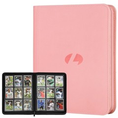 Trading Card Binder, Premium 9-Pocket Double Sided 9 Pocket Pink 1