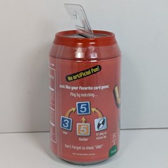 Uno Dice Game Tin Soda Pop Can Coin Bank Red 2011 Mattel New SEALED