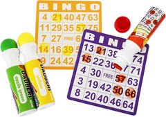 Bingo Daubers Dot Markers – Mixed Colors Set of 24 Pack-12Colors