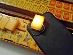 Vintage Mah Jongg MAH-JONGG set includes 152+7 tiles Case and 4 playing trays