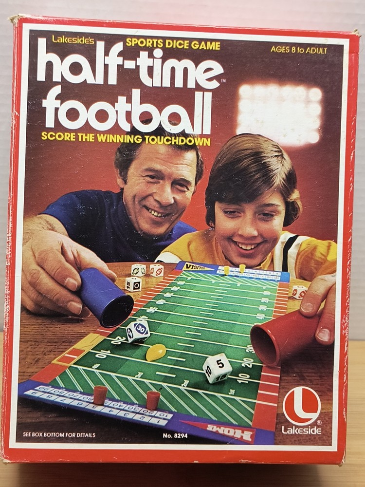 Half Time Football Game (1979, Lakeside) Complete, Very Good Condition No. 8294