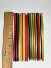 Wooden Cylindrical Shape Stick Game Kids Fun Multicolored Pick Up Sticks
