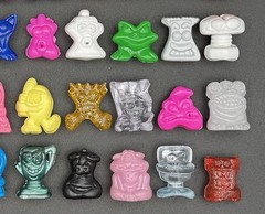Lot of 76 Classic Gogo’s Crazy Bones Damaged Mixed Series Play Lot