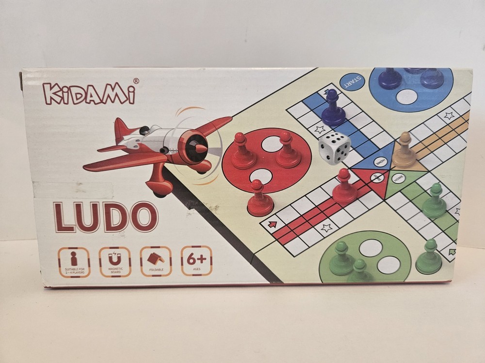 Ludo Kidami Travel Board Game Set, Folding Design Magnetic NEW