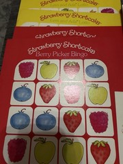 Vintage Strawberry Shortcake Game Basket 4 In 1 Game 1981 Parker Brothers