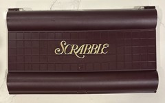 Scrabble Deluxe Travel Edition by Milton Bradley with 96 Tiles & Pouch