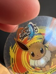 Rare Vtg Pokemon Flareon Eevee Crystal Tazos Taso Pogs Mexico Cheetos Doritos
