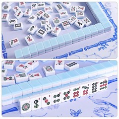 TIASUSAN American Mahjong 1.2 inches (H) x 5 (W) x 10 (L), Blue