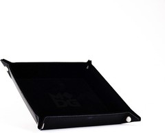 Fold Up Velvet Dice Tray: Black