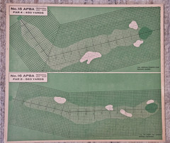 1962 APBA Golf Orig 18 Holes, Shot Board, Player Cards, 3of4 Metal Ball Markers!