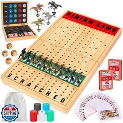 TooyBing Large 21 Inches Horse Race Board Game, Horse Racing Game – New!