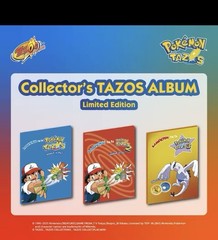 Pokemon TAZOS Collections Complete Album Set 81/100/90Pcs Flippo Pogs Tags Spani