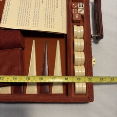1973 Pacific Game Co Backgammon-Red & Butterscotch 1” Chips Vintage Retro