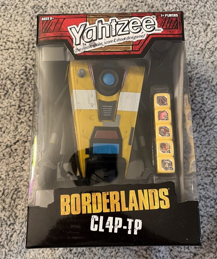 Borderlands CL4P-TP Yahtzee NIB Claptrap Pandora