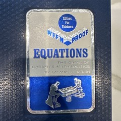 1963 Vintage mathematical game called Equations the game of creative mathmatics
