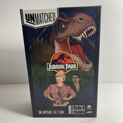 Unmatched Jurassic Park Dr. Sattler vs T Rex Restoration Games Complete RARE