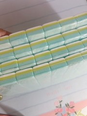 American Mahjong Game Set, 160 Pearl satin green Layered Mah Jong Tiles,