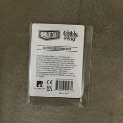 NEW Unmatched Board Game SKETCH CARDS Promo Pack Cobble and Fog Limited Edition