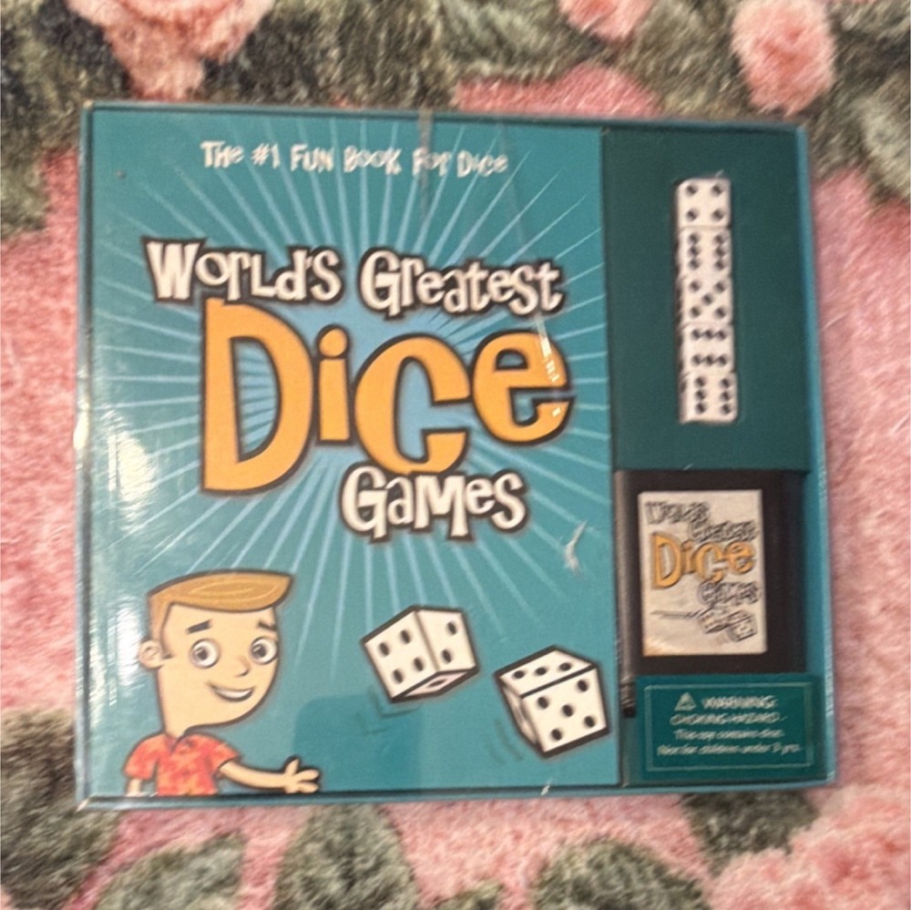 Compass Labs World’s Greatest Dice Games Set Book Dice Cup Ages 5+ Family