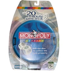 New Hasbro Monopoly Express Play in 20 Minutes! Travel Game Or Take Anywhere